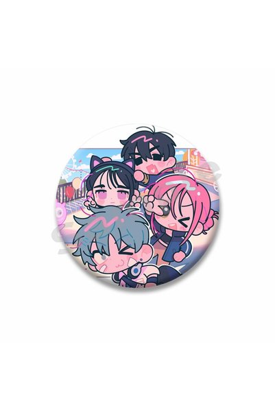 Choice52 32mm style-8 Alien Stage Round Brooch Plastic Hyuna Sua TILL IVAN Br...