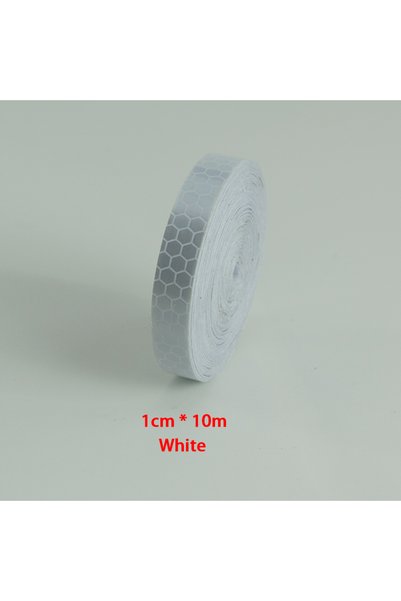 Choice white-1cmX10m 1cm * 2/3/8/10/20m Reflective Tapes Self-adhesive Warnin...