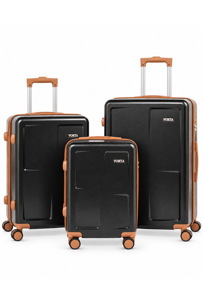 VORTA 3-Piece Luggage Set - 20"/24"/28" ABS Material | Lightweight | Combinat...
