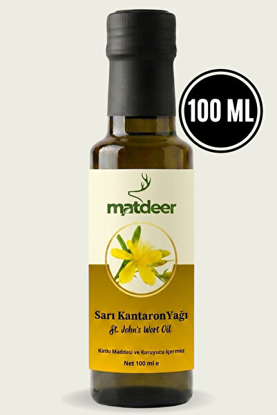 MATDEER 100 ml Sarı Kantaron Yağı - %100 Doğal Maserasyon