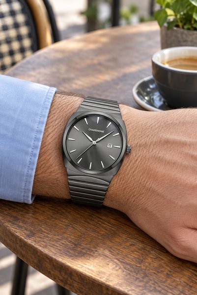 Chaperone Ch221M Men's Wristwatch with Steel Strap
