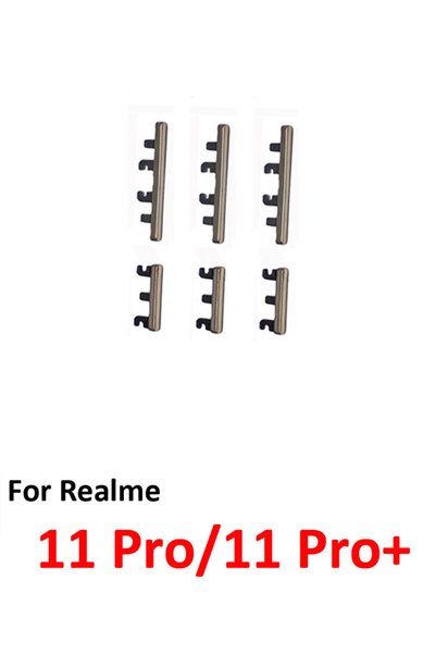 Choice10 Gold Button x3 For Realme 11 Pro Plus Phone New Housing Power Volume...