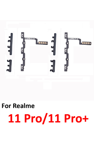 Choice1 Black Flex Cable x2 For Realme 11 Pro Plus Phone New Housing Power Vo...