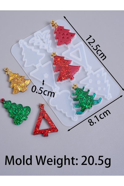 choice2 01 Christmas Earring Pendant Silicone Mold DIY Christmas Elements Epo...