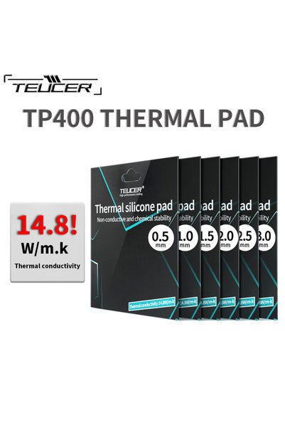 Choice3 وسادة حرارية TEUCER TP400 14.8 واط/م.ك مقاس 1.5 مم 120×120 مم لتبريد ...