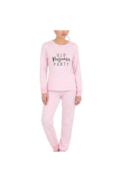 ROYAM Seamlife Women's Cotton Winter Thermal Long Sleeve Pajama Set