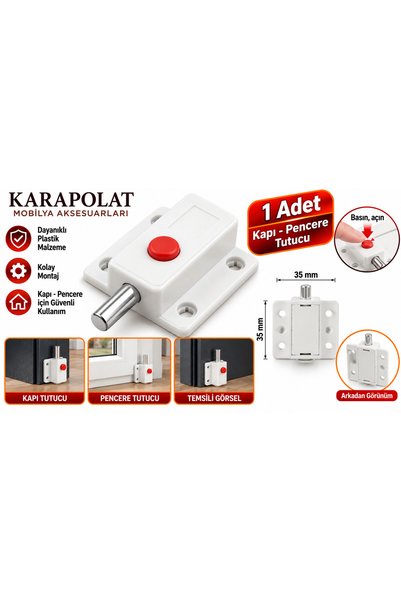 KARAPOLAT Yaylı Sabitleme Elemanı Beyaz Basmalı Kilit Mekanizması Kırma Masa ...