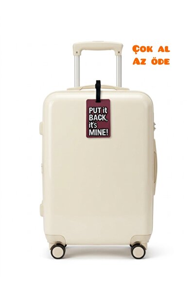 Atelier Licia علامة حقيبة ملونة من السيليكون مع علامة الاسم - علامة الأمتعة