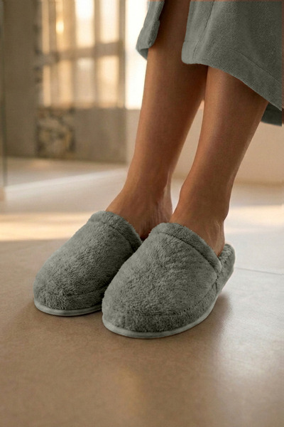 Vintero Home 100% Cotton Thick Soled Towel Slippers - Unisex Standard Size Ho...
