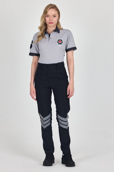 Raven Uniform Özel Güvenlik Pantolon KADIN %3 Likralı Pantolon - Yeni Tip Güvenlik Pantolon- Reflektörlü