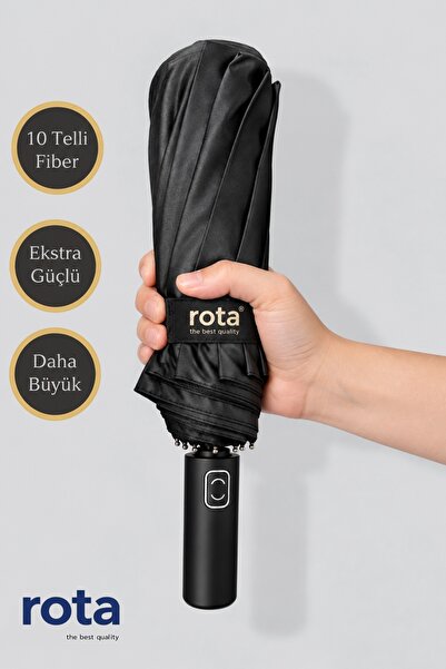 Rota 10 Telli Ekstra Dayanıklı Tam Otomatik Şemsiye Fiber Telli - 3060m Düz S...