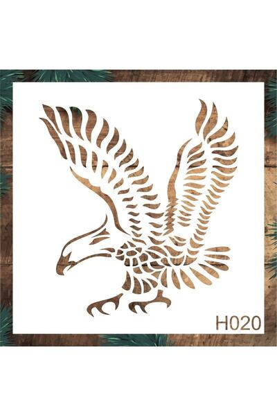 Stencil tasarım Stencil Tasarım H020 Kartal- Dekoratif Duvar, Fayans Ve Eşya ...