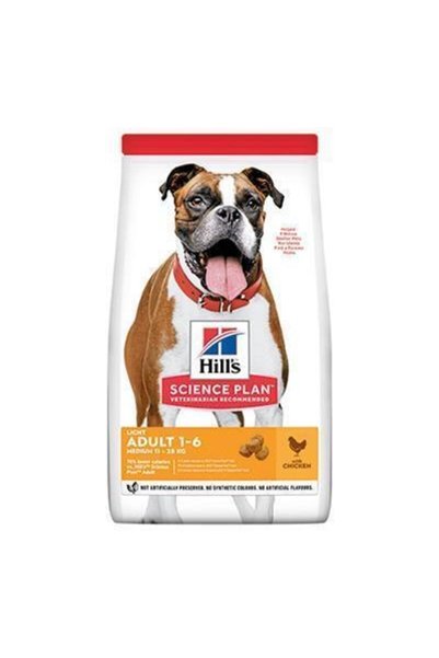 Hill's Hills Light Orta Irk Tavuklu Diyet Köpek Maması 2.5 Kg
