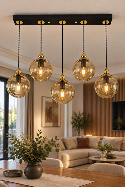 VENON Lorenza 5.Li SIRALI ✨ÖRGÜ KABLOLU ✨ SİYAH ✨ GOLD DETAYLI ✨ BAL GLOP CAM...