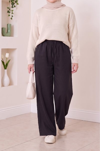 lavrisa Tensel Trousers with Elastic Waist