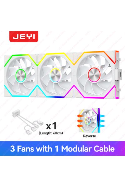 Choice10 JEYI A-RGB Other 3pcs WT REVERSR JEYI ARGB Chassis PC Fan Bearing Fa...