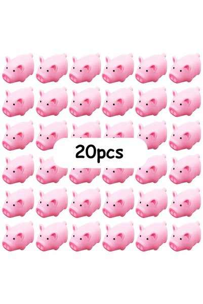 choice2 20pcs 5-20pcs 5cm Mini Pink Squeeze Piggy Cute Sounding Piggy for Pig...