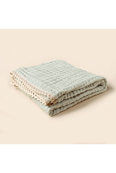 Choice4 105X105 cm Light Grey 6 Layers Bamboo Cotton Baby Receiving Blanket I...