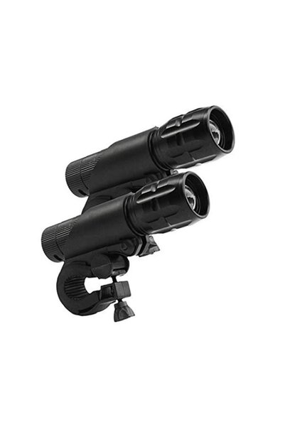 Carsons Set 2 buc far bicicleta 240 lumeni, 3 moduri luminare, zoom in/out, n...