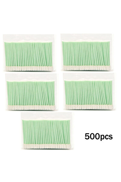 Choice 500PCS-Pack 100Pcs Small Round Head Tips Cloth Head Cleaning Swab Lint...