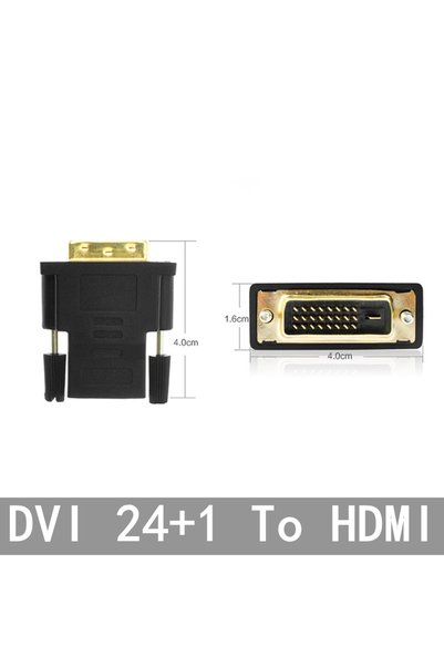 Choice3 2PCS DVI24 1 To HDMI HD Compatible 24+1 24+5 DVI to HDMI Adapter Supp...