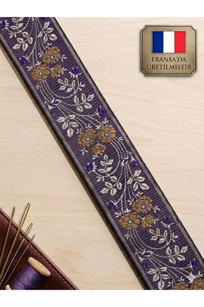 satab French Premium Quality Floral Patterned Jacquard Woven Ribbon / Decorat...