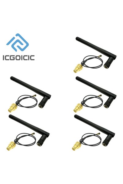 ICGOICIC 5 قطع (1-10 قطع) هوائي واي فاي 2.4 جيجاهرتز 3 ديسيبل، راوتر لاسلكي ذ...