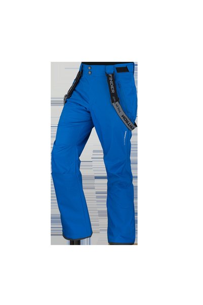NORTHFINDER Pantaloni de schi bărbătești cu bretele ISHAAN albaștri