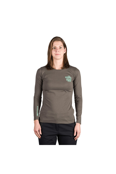 NORTHFINDER Tricou de damă din bumbac TR-6025OR HAILIE verde închis