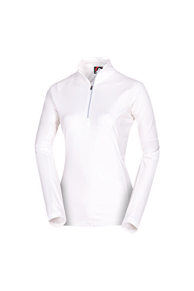 NORTHFINDER ABAGAIL – bluză fleece de schi de tură pentru femei, alb