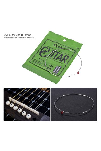 choice2 2nd B-String 014 Orphee TX-1 Single String Replacement for Acoustic F...