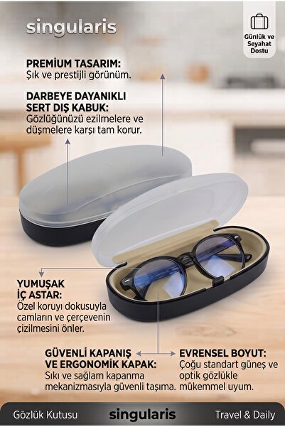 Singularis 1 Piece Sunglasses Case Set Stylish Design and Strong Protection S...