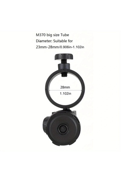 Choice M370-28mm 18-28mm 360 Degree Angle Adjust Tactical Light Helmet Lamp C...