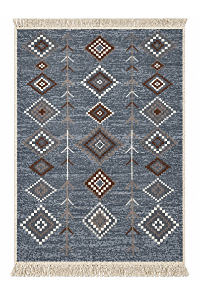 Safir Kilim Pamuklu Çift Taraflı 1. Kalite Dokuma Kilim (Makinede Yıkanabilir)
