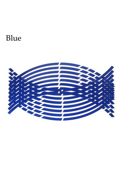 Choice6 Blue 1 Set 8 Colors Car Styling Strips Reflective Motocross Bike Moto...
