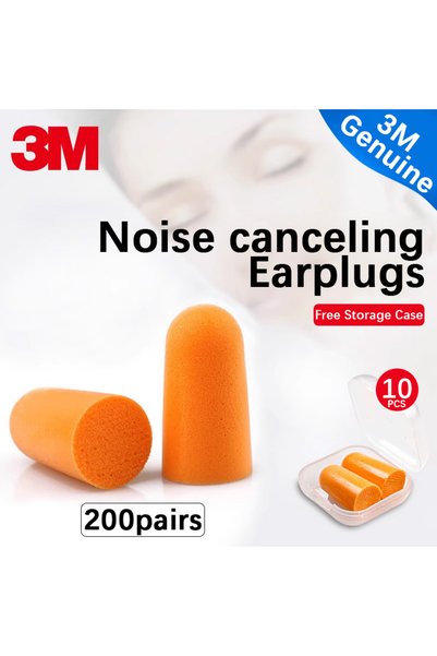 Choice 3M 200 pairs 3M Earplugs Model 1100 2 Foam Earplugs Protection Noise P...