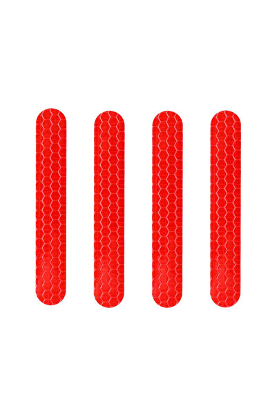 Choice Max g30 Red 4pcs/set Front Rear Wheel Cover Eflective Sticker for Nine...
