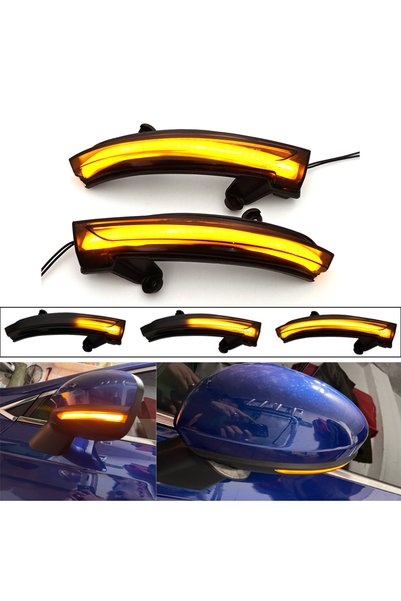 Choice 2pcs Side Mirror LED Turn Signal Arrow Light For Renault Megane MK4 IV...