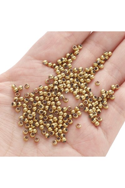 choice2 about50pcs 3mm 2/2.5/3/4/5/6/8mm Stainless Steel Round Beads, Loose B...