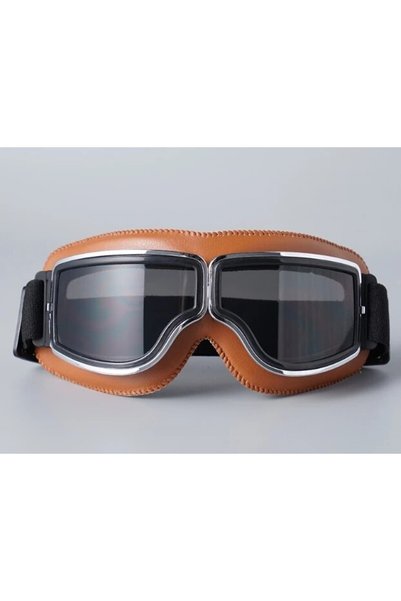 Choice1 Brown Grey Motorcycle Glasses Windproof Motorcycle Helmet Glasses Sun...
