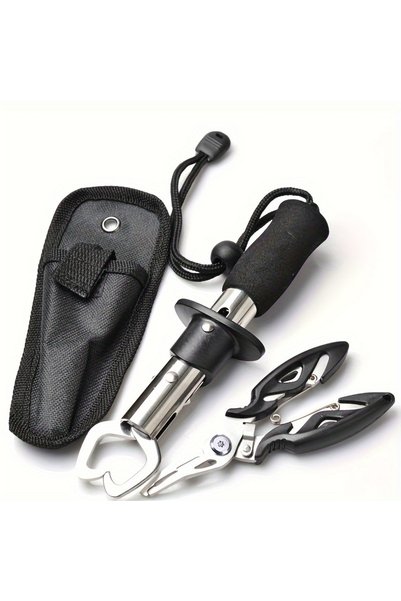 Choice1 SET1-black tongs Lure pliers fish controller set, made of stainless s...