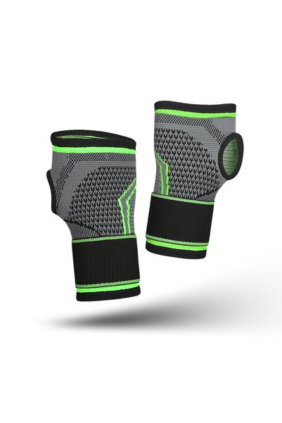 Choice XL 2PC green 1/2 PC Gym Sports Wristband Wrist Protector Palm Guard Wr...