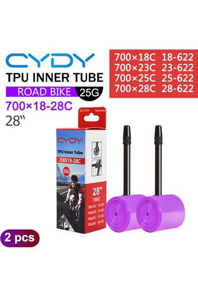 Choice 65MM CYDY 25g 2PCS CYDY Bicycle Camera TPU Inner Tube 700x18/23/25/28C...