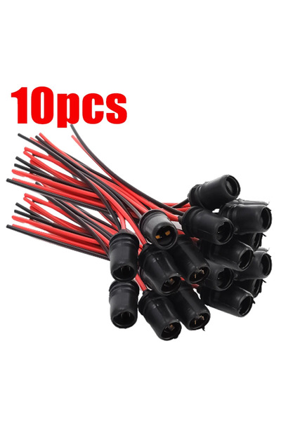 Choice 10pcs T10 W5W Car Wedge Light Bulb Socket Connector Holder Extension L...