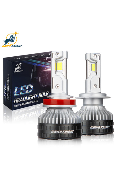 Choice18 مصباح LED H7 6000K K9C PLUS DAWNKNIGHT K9C Pro H7 H4 H11 مع أنبوب نح...