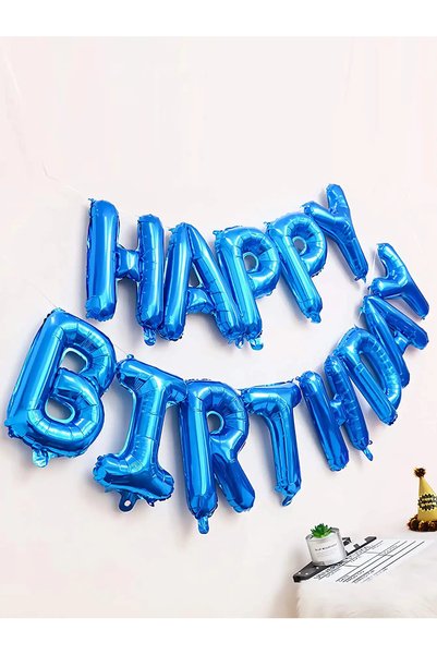 Choice 16INCH Blue 16 Inch Happy Birthday Balloons Pink Blue Aluminium Foil B...