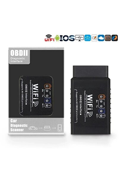 Choice ماسح ضوئي OBD2 WIFI ELM327 V 1.5 أسود اللون لأجهزة iPhone وIOS وAndroi...
