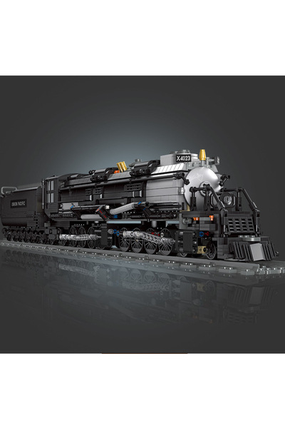 Choice Train-59005 Building blocks Urban transportation series BIGBOY Steam t...