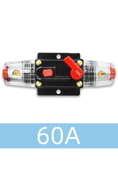 Choice5 قاطع دائرة كهربائية من النوع B-60A، قطعة واحدة، قابل لإعادة الضبط يدو...