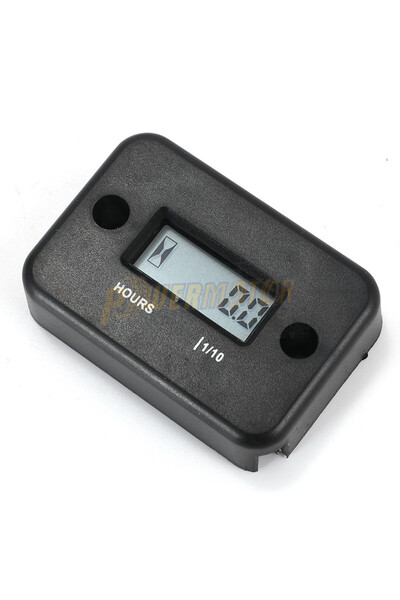 Choice1 Black Motorcycle Hour Counter Meter Inductive Digital Engine Battery ...